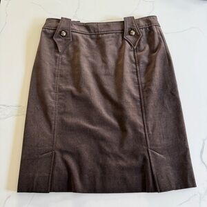 SOLD Yves Saint Laurent Rive Gauche 2005 - Velour Midi Skirt - FR 42